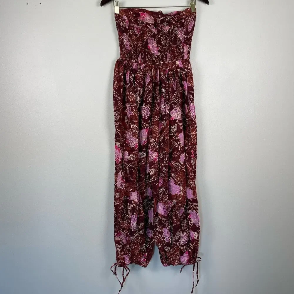 NWT Free People Chocolate Combo Jumpsuit Size S